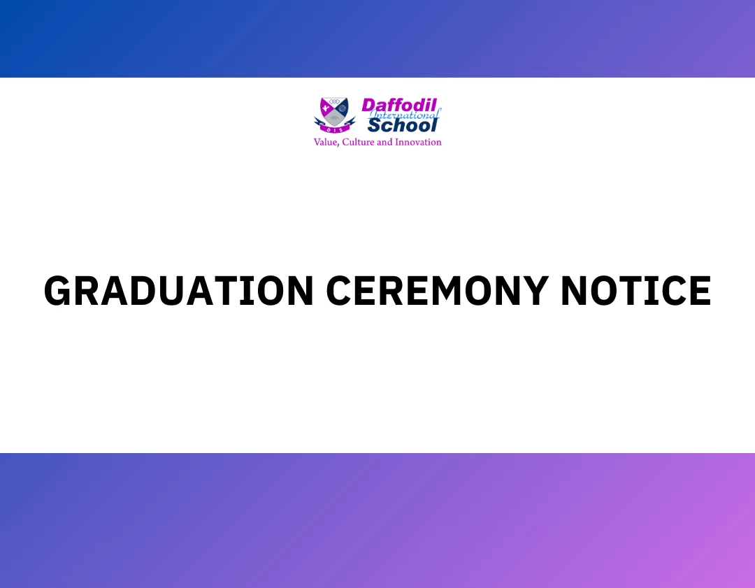 Graduation Program Notice